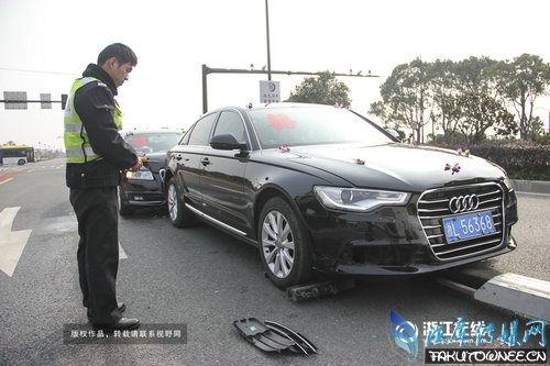 婚车接亲路上连环追尾,婚车撞车应该怎么处理?
